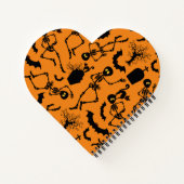 Halloween Skeletons Macabre Dance Notizblock (Rückseite)