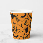 Halloween Skeletons Macabre Dance Pappbecher (Links)