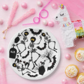 Halloween Skeletons Macabre Dance Pappteller (Party)