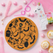 Halloween Skeletons Macabre Dance Pappteller (Party)