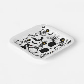 Halloween Skeletons Macabre Dance Pappteller (Gewinkelt)