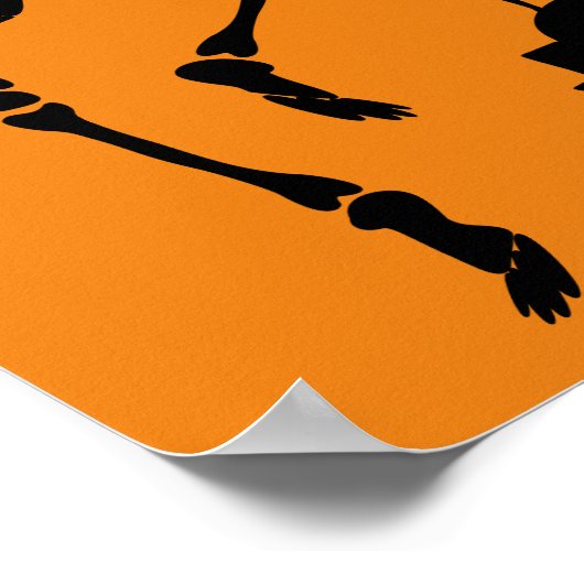 Halloween Skeletons Macabre Dance Poster (Ecke)