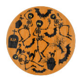Halloween Skeletons Macabre Dance Schneidebrett (Vorderseite)