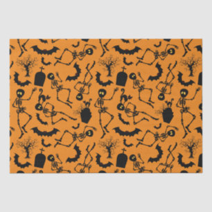 Halloween Skeletons Macabre Dance Seidenpapier