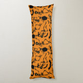 Halloween Skeletons Macabre Dance Seitenschläferkissen (Rückseite (Vertikal))