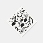 Halloween Skeletons Macabre Dance Serviette (Ecke)