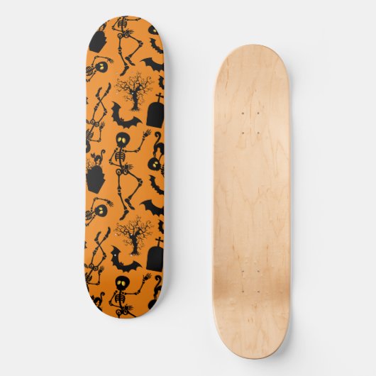 Halloween Skeletons Macabre Dance Skateboard (Vorderseite)