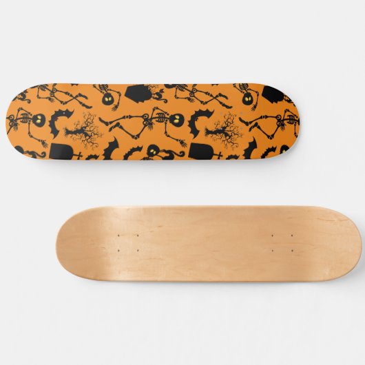 Halloween Skeletons Macabre Dance Skateboard (Horizontal)