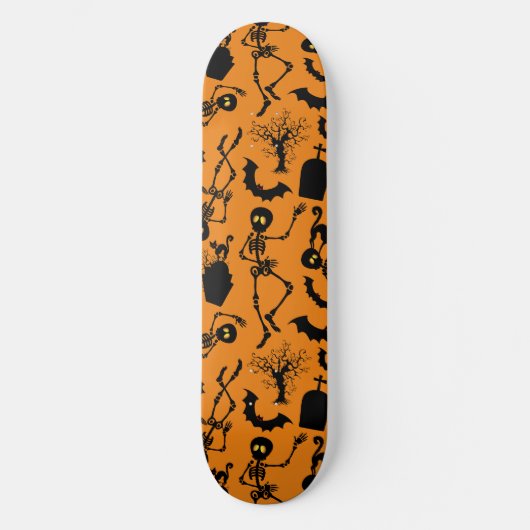 Halloween Skeletons Macabre Dance Skateboard (Vorderseite)