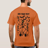 Halloween Skeletons Macabre Dance T-Shirt (Rückseite)