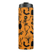 Halloween Skeletons Macabre Dance Thermosbecher (Vorderseite)