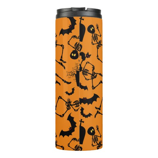 Halloween Skeletons Macabre Dance Thermosbecher (Rückseite)