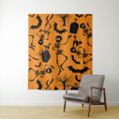 Halloween Skeletons Macabre Dance Wandteppich (Beispiel)