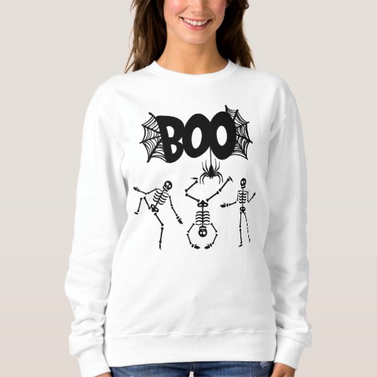 Halloween Skelett 1 Sweatshirt (Vorderseite)