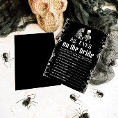 Halloween Skelett Alle Augen auf dem Bride Game Einladung