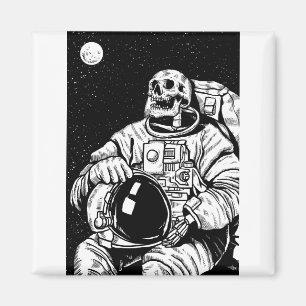 Halloween-Skelett-Astronaut Magnet