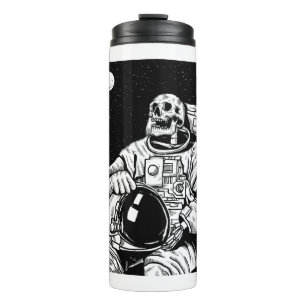 Halloween-Skelett-Astronaut Thermosbecher