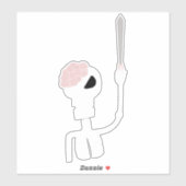 Halloween-Skelett Aufkleber (Blatt)