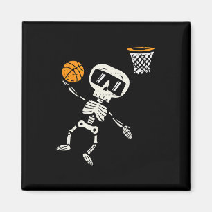 Halloween Skelett Basketball Kostümjunge Kinder Magnet