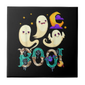 Halloween Skelett Beängstigend Gamer Boys Kids Fliese (Vorderseite)