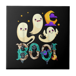 Halloween Skelett Beängstigend Gamer Boys Kids Fliese