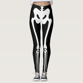Halloween-Skelett. Beinknochen Leggings