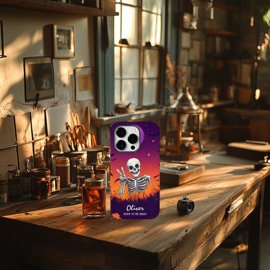 Halloween Skelett "Bone to Be Wild"! Friedenszeich Case-Mate iPhone Hülle