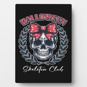 Halloween-Skelett-Club Fotoplatte