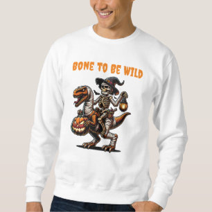Halloween Skelett Dino Sweatshirt