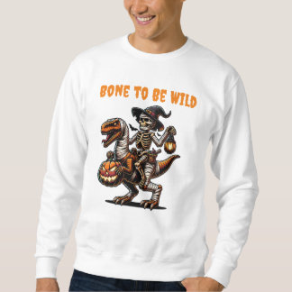 Halloween Skelett Dino Sweatshirt