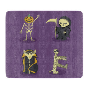 Halloween-Skelett Dracula Mumie Sensenmann Schneidebrett