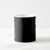Halloween-Skelett eines Mopses Kaffeetasse (Mittel)