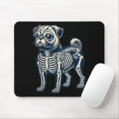Halloween-Skelett eines Mopses Mousepad (Mit Mouse)