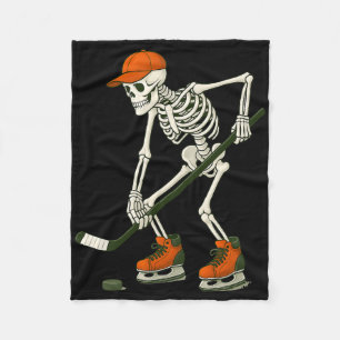 Halloween-Skelett-Eishockey-Kostüm lustige Männer  Fleecedecke