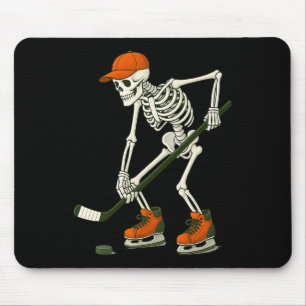 Halloween-Skelett-Eishockey-Kostüm Lustige Männer  Mousepad