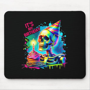 Halloween-Skelett Es ist mein Geburtstags-Kostüm-P Mousepad