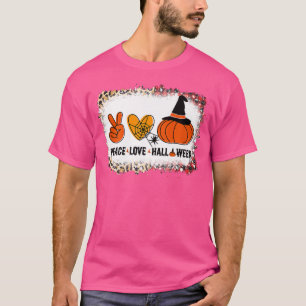 Halloween-Skelett Frieden Liebe Halloween Mit Grus T-Shirt