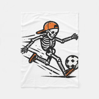 Halloween-Skelett-Fußball-Kostüm Männer Jungen Fleecedecke
