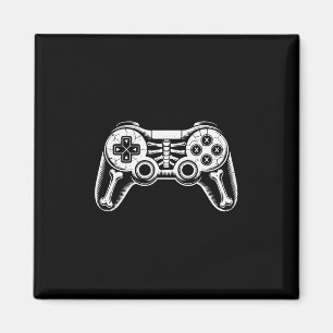 Halloween-Skelett-Gamer Lustiges Video-Gaming-Geek Magnet