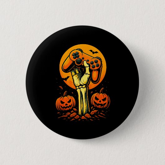 Halloween-Skelett-Gamer-Video-Gamecontroller B Button (Vorderseite)