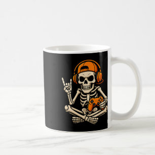 Halloween-Skelett-Gamer-Videospiel-Jugendlicher Ju Kaffeetasse