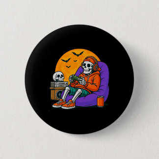 Halloween-Skelett-Gamer-Videospiel-Männer-Jungen-K Button