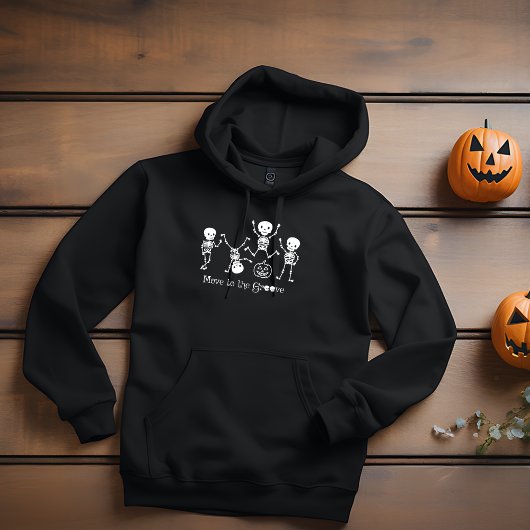 Halloween-Skelett geht zum Groove Funn Hoodie
