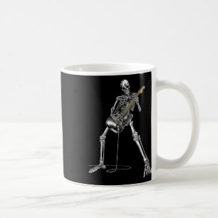 Halloween Skelett Gitarrenrock und Roll Nd Kaffeetasse