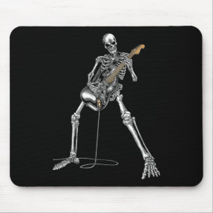Halloween Skelett Gitarrenrock und Roll Nd Mousepad