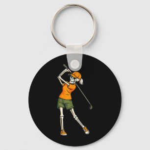 Halloween Skelett Golf Kostüm Frauen Gruselig Schlüsselanhänger