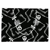 Halloween Skelett große Geschenktasche Geschenktüte (Rückseite)