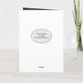 Halloween Skelett im alten Stuhl Karte (Rückseite)