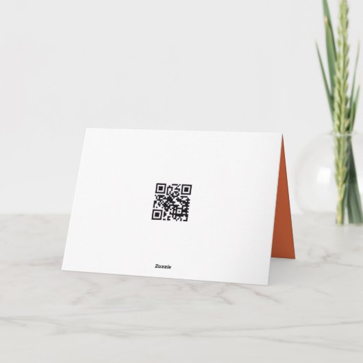 Halloween Skelett in Candy Corn Karte (Rückseite)