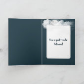 Halloween Skelett in einem Rowboat Karte (Innenseite)